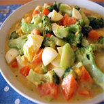 カルボナーラ温野菜